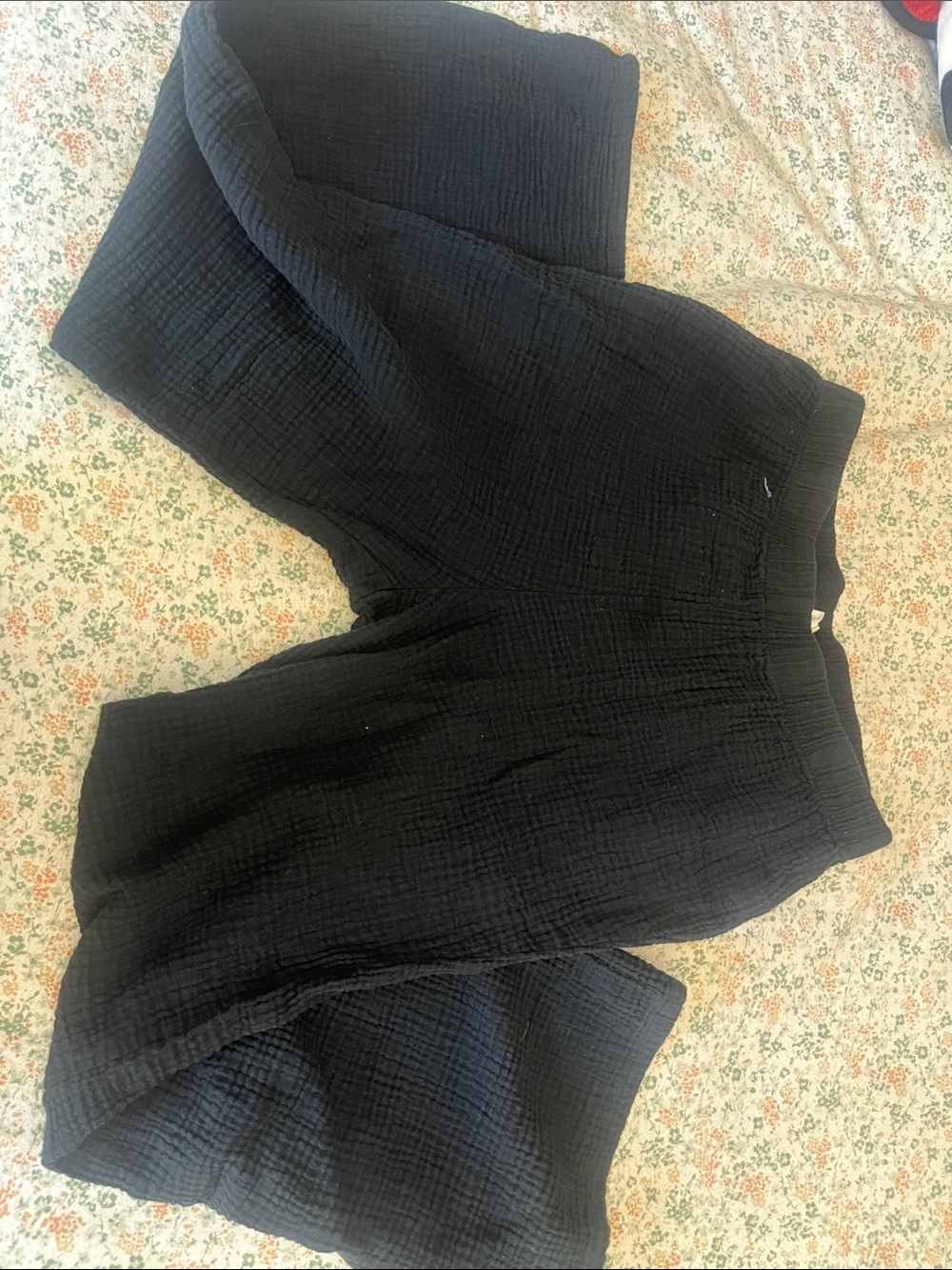Truth + Style Black Ribbed Waist Lounge Pants